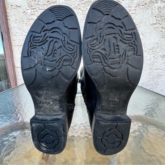 Artica Fleming Knee High Black Leather Boots - Picture 11 of 16